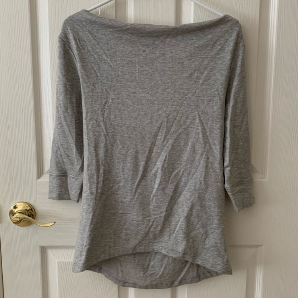 Beyond Yoga crossed cowl pullover